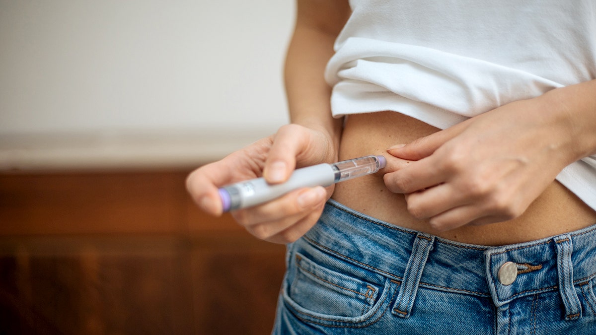 woman GLP-1 injection