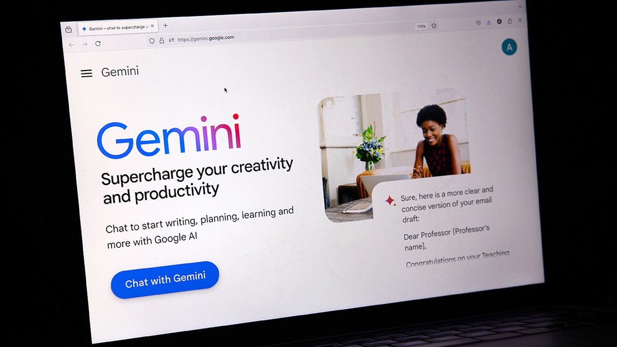 Google Gemini Web Page