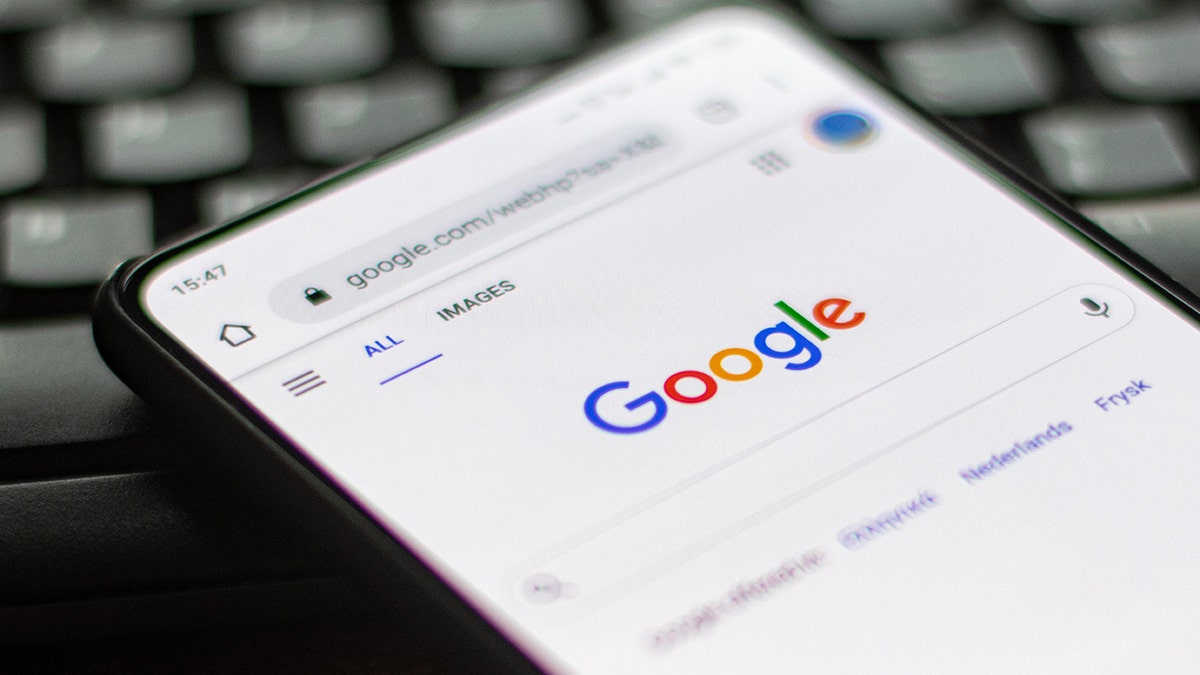 Bir akıllı telefonda Google Arama.