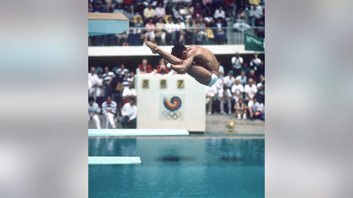Greg Louganis dives