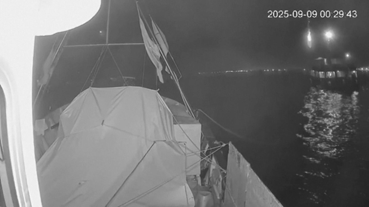 Global Sumud Flotilla ships in water
