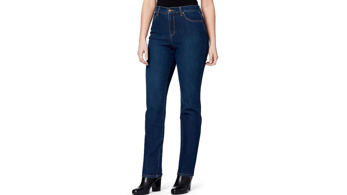 Try these classic jeans for a flattering fit.