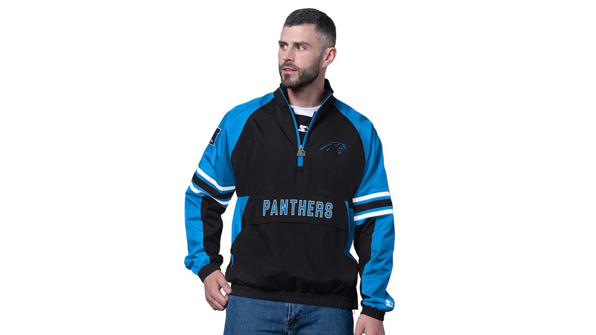 Get a half-zip hoodie that’s water-resistant. 