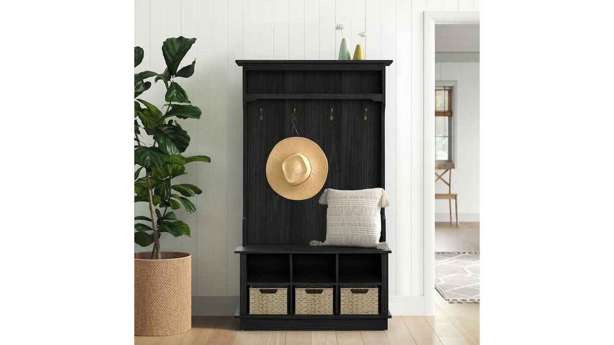 Keep your entryway clutter-free with the help of this hall tree.