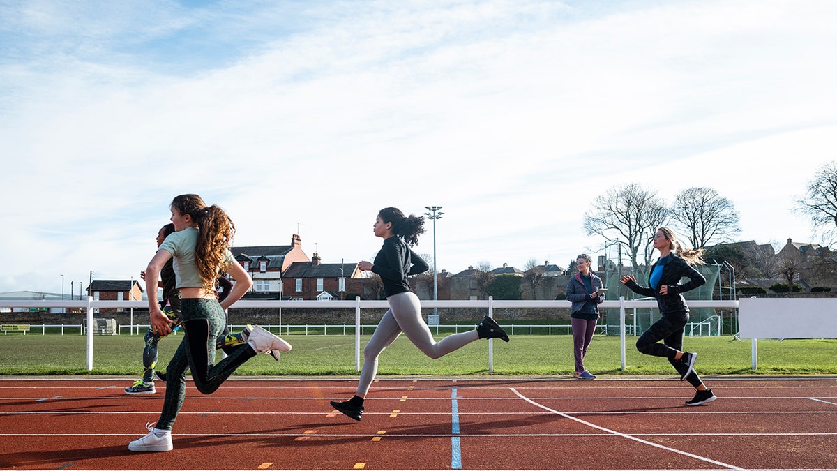 High school track and field athlete