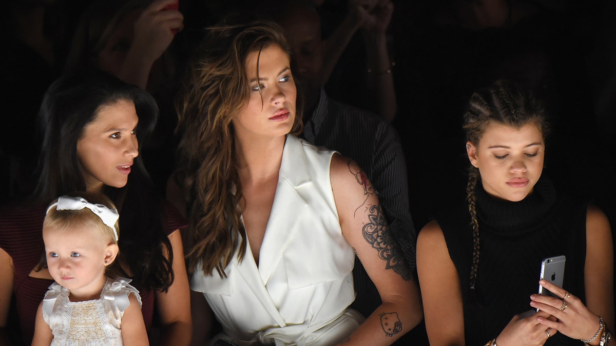 Hilaria and Ireland Baldwin on Sunday of NY Fashion