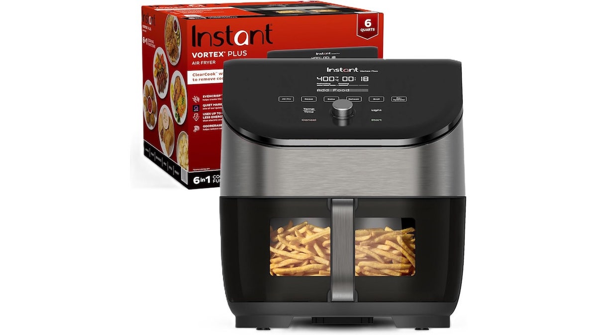 This air fryer comes with filters to minimize food smells.