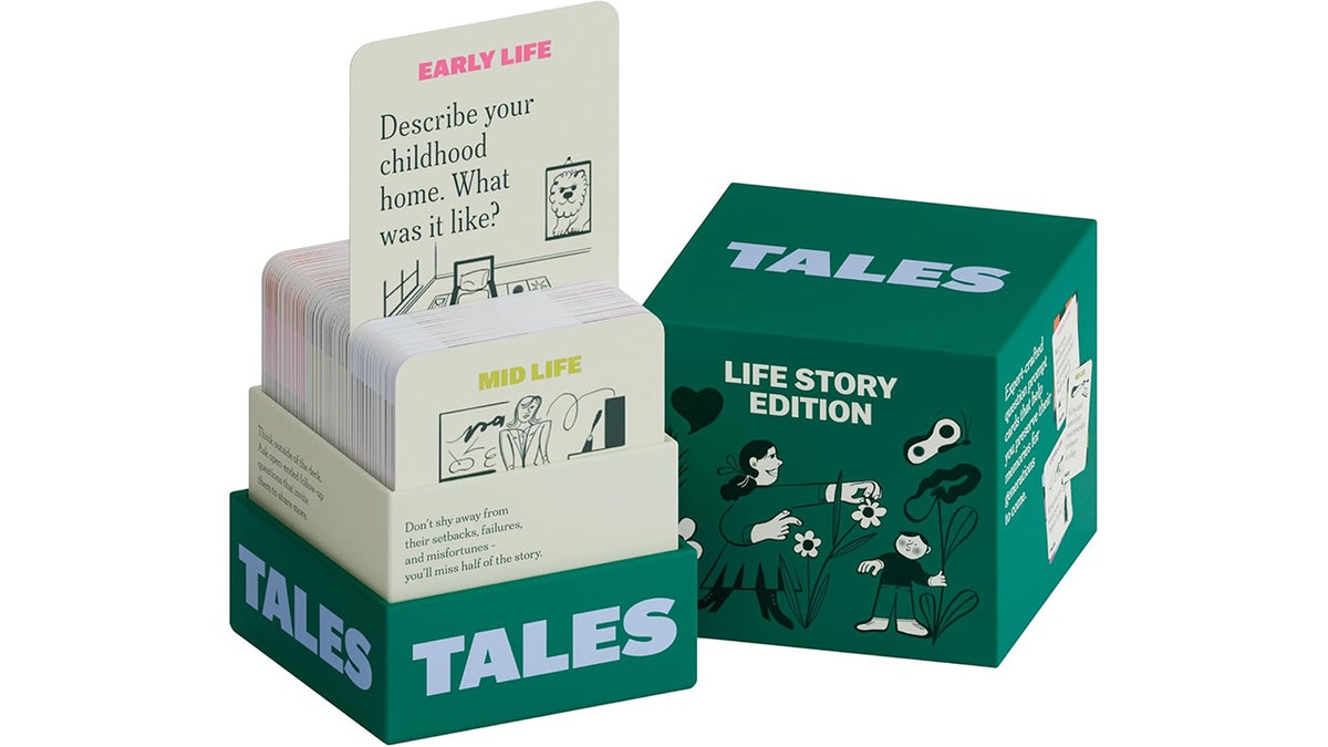 This kit includes cards with questions designed to help you capture the life story of a loved one.