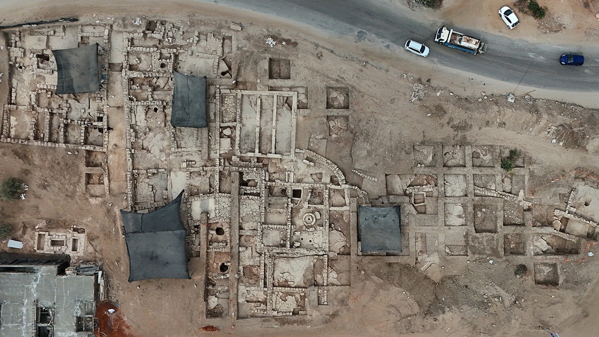 Aerial view of ancient samaritan estate 