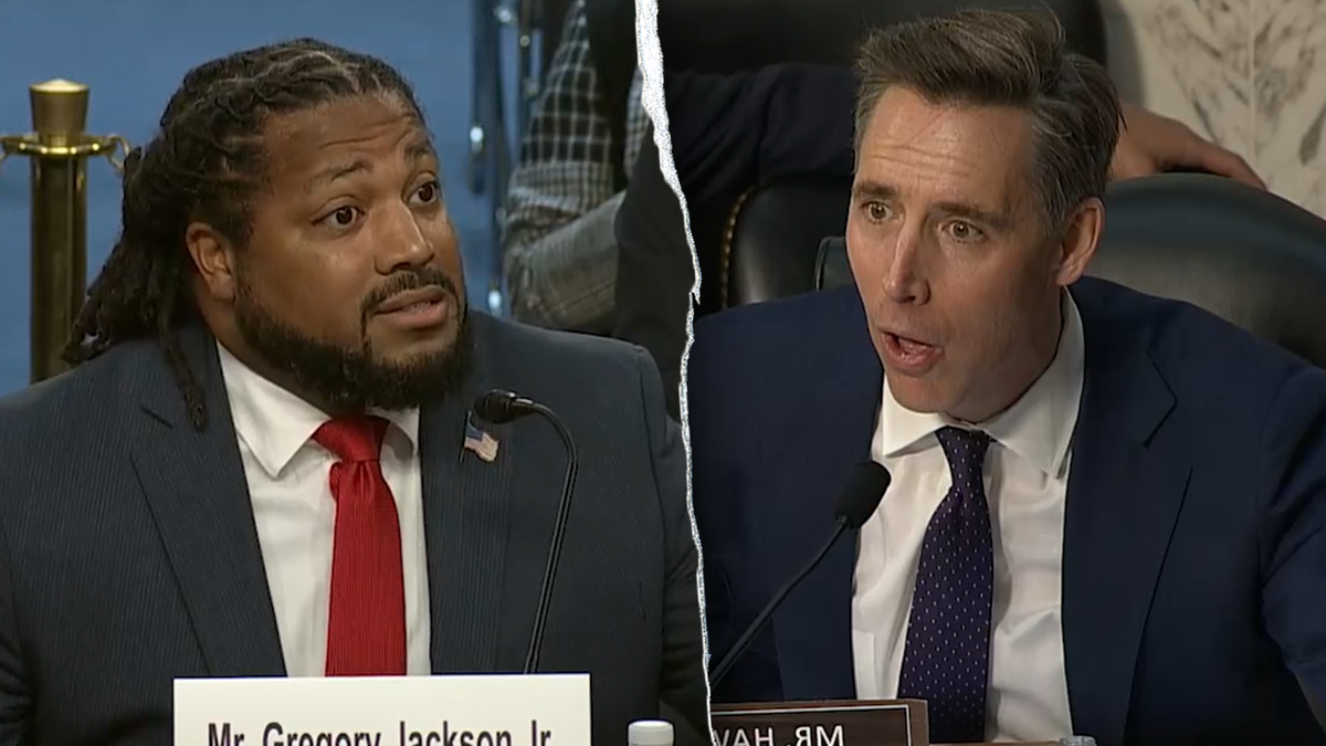 Gregory Jackson Jr. and Sen. Josh Hawley