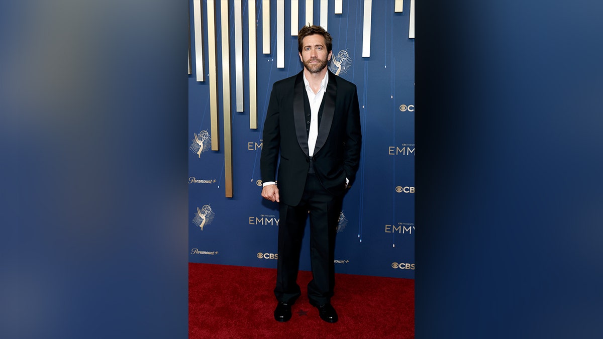 Jake Gyllenhall at the 2025 Emmy Awards.