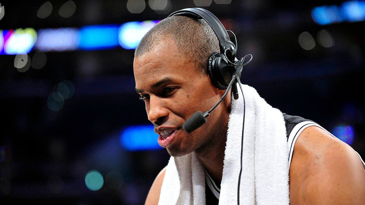 Jason Collins interviewed after Brooklyn Nets game