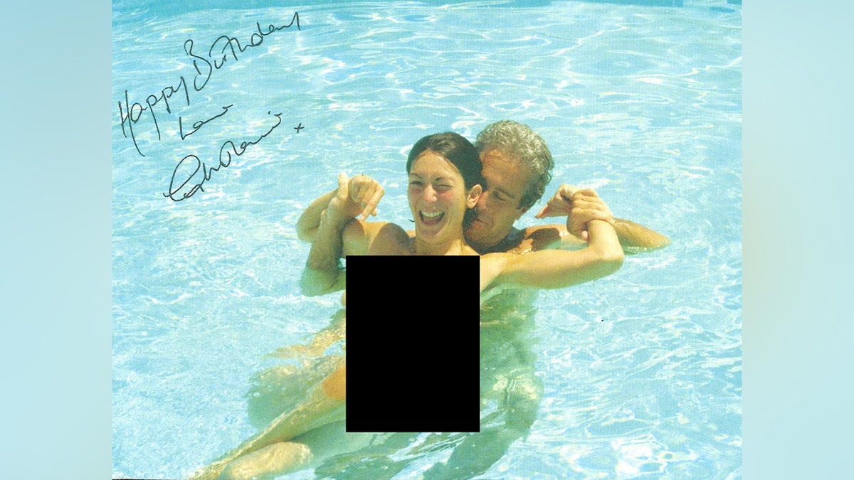 Epstein and Gaslaine in the pool