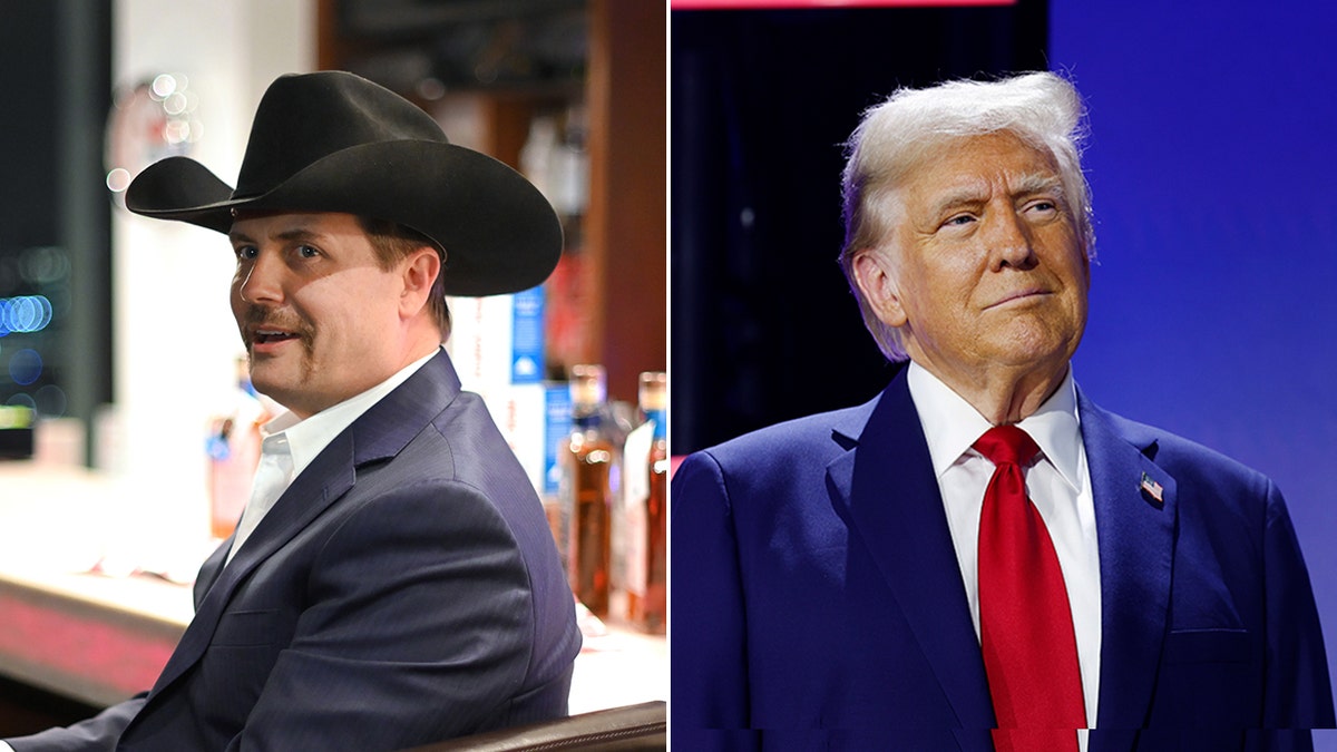 A split of John Rich and President Trump