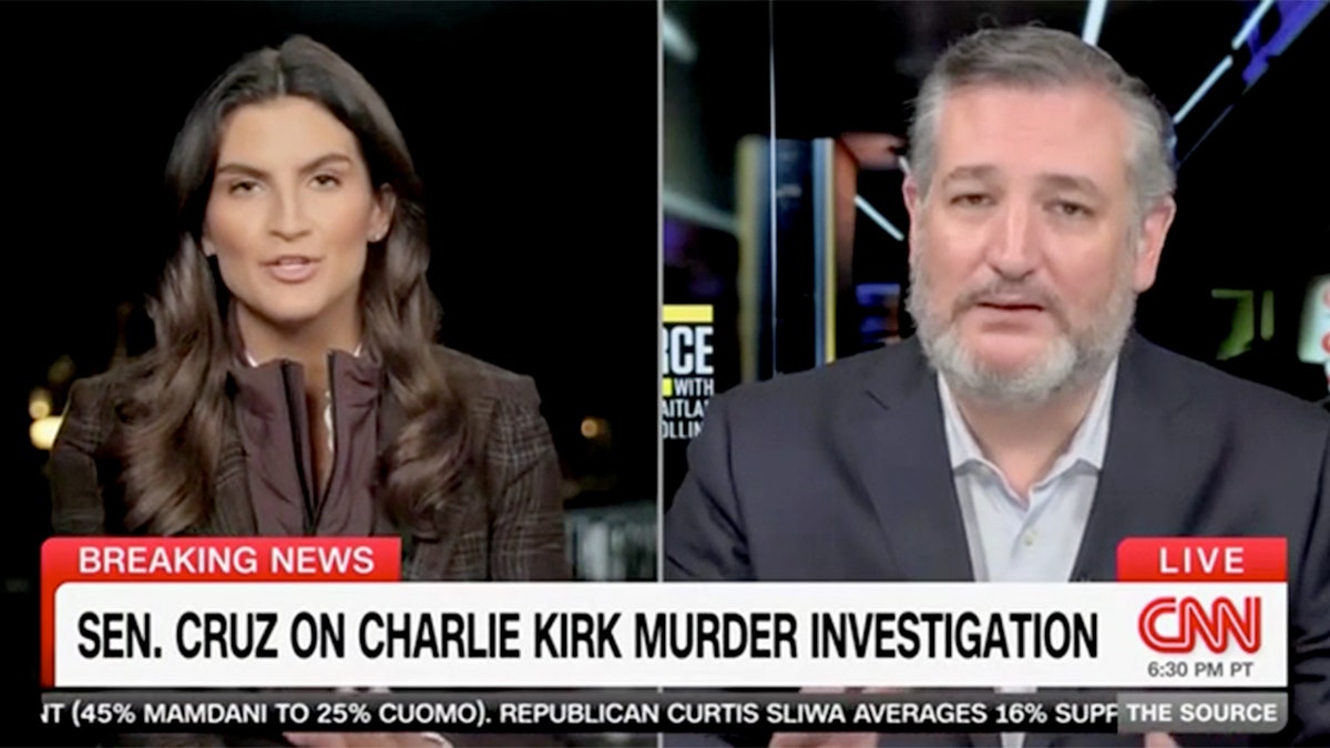 Kaitlan Collins and Ted Cruz