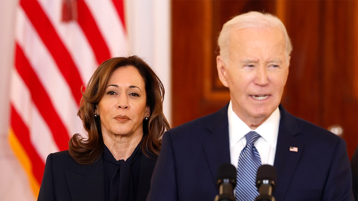 Former President Joe Biden and former Vice President Kamala Harris