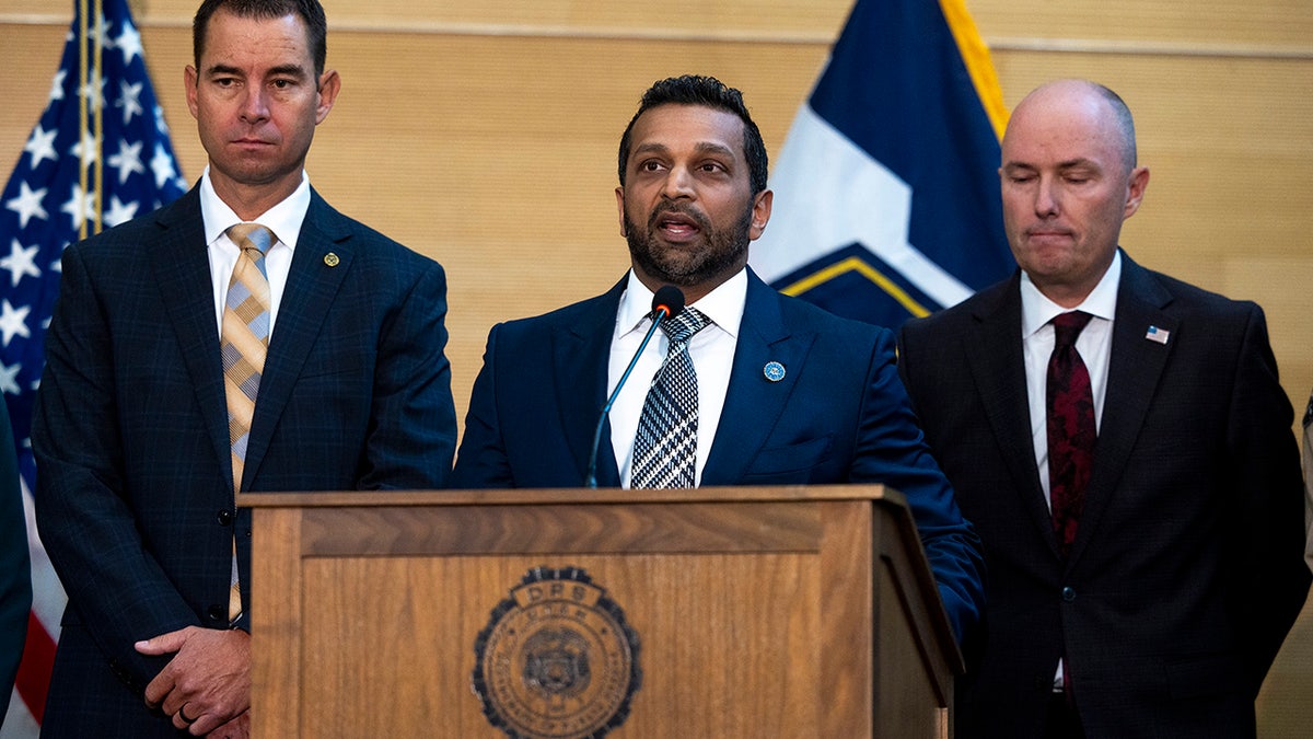 Kash Patel speaks in the Utah of the Charlie Kirk affair