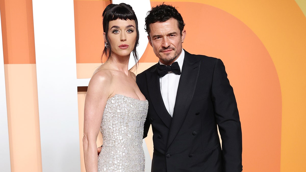 Orlando Bloom and Katy Perry at the Vanity Fair Oscars party in March 2025.