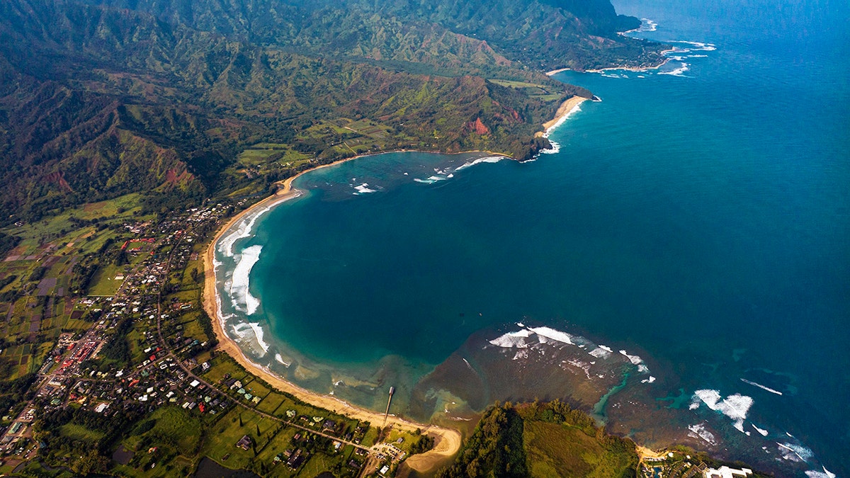 Coastline of Hawaii's Kauai island