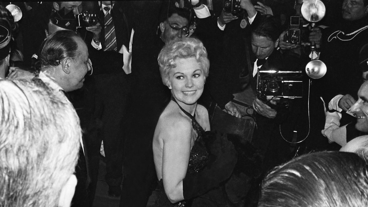 Kim Novak appears at the Cannes Festival in the fifties
