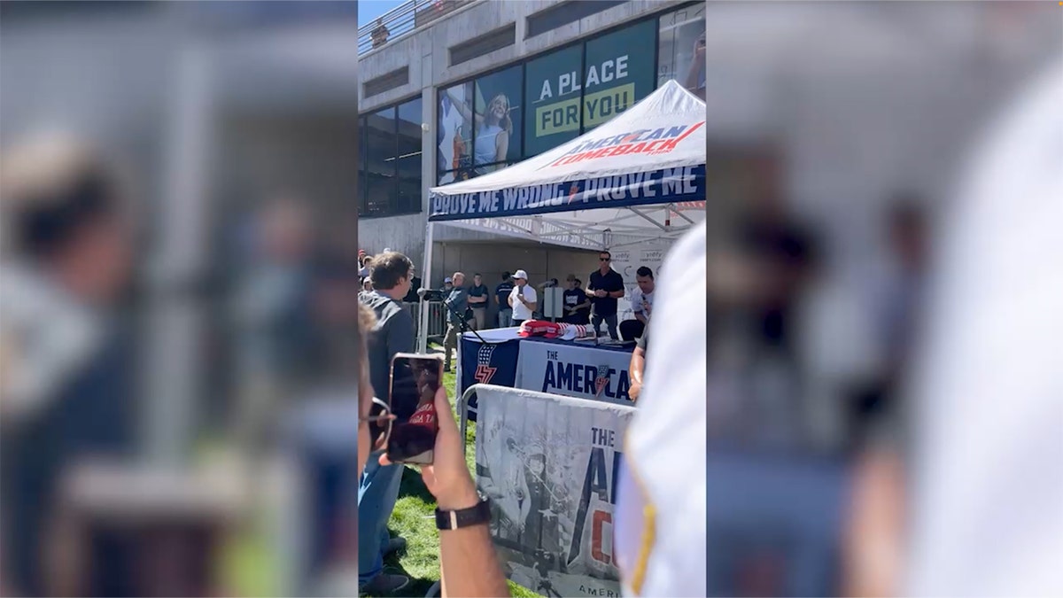 Charlie Kirk talking before he was shot