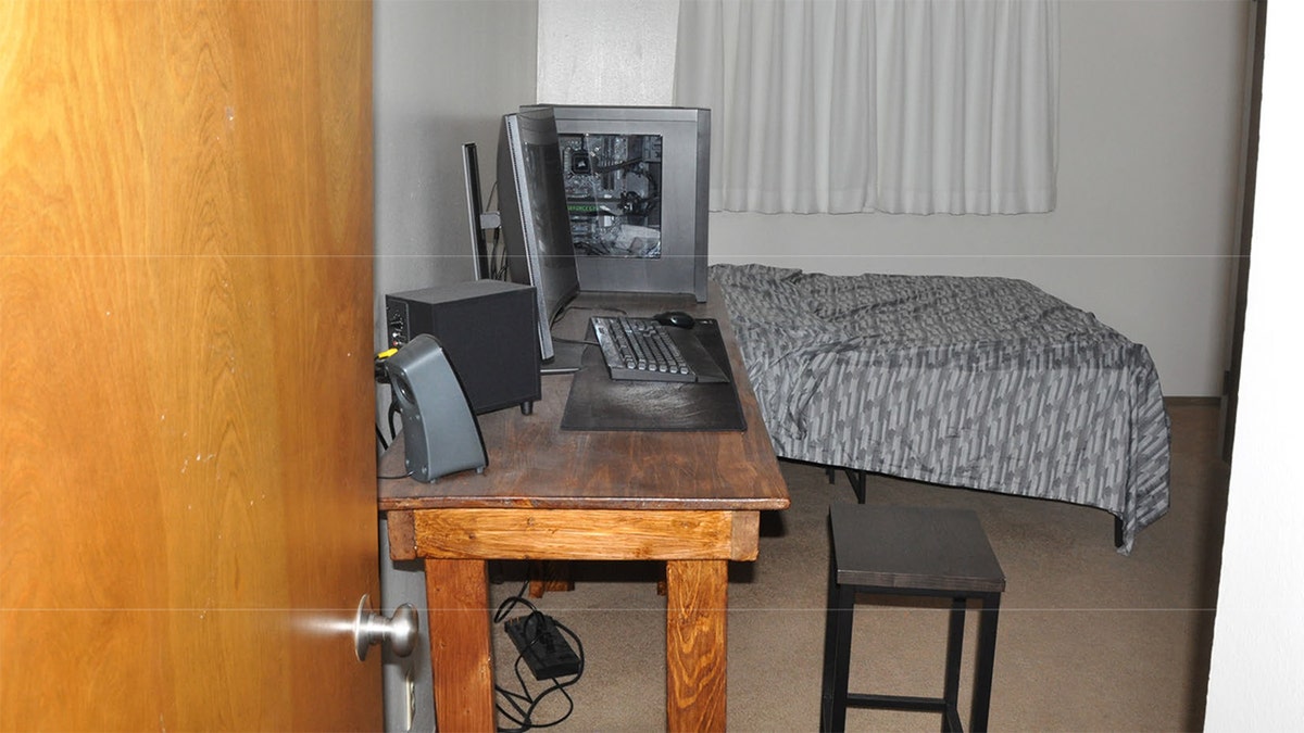 Evidence photo taken in Bryan Kohberger's apartment