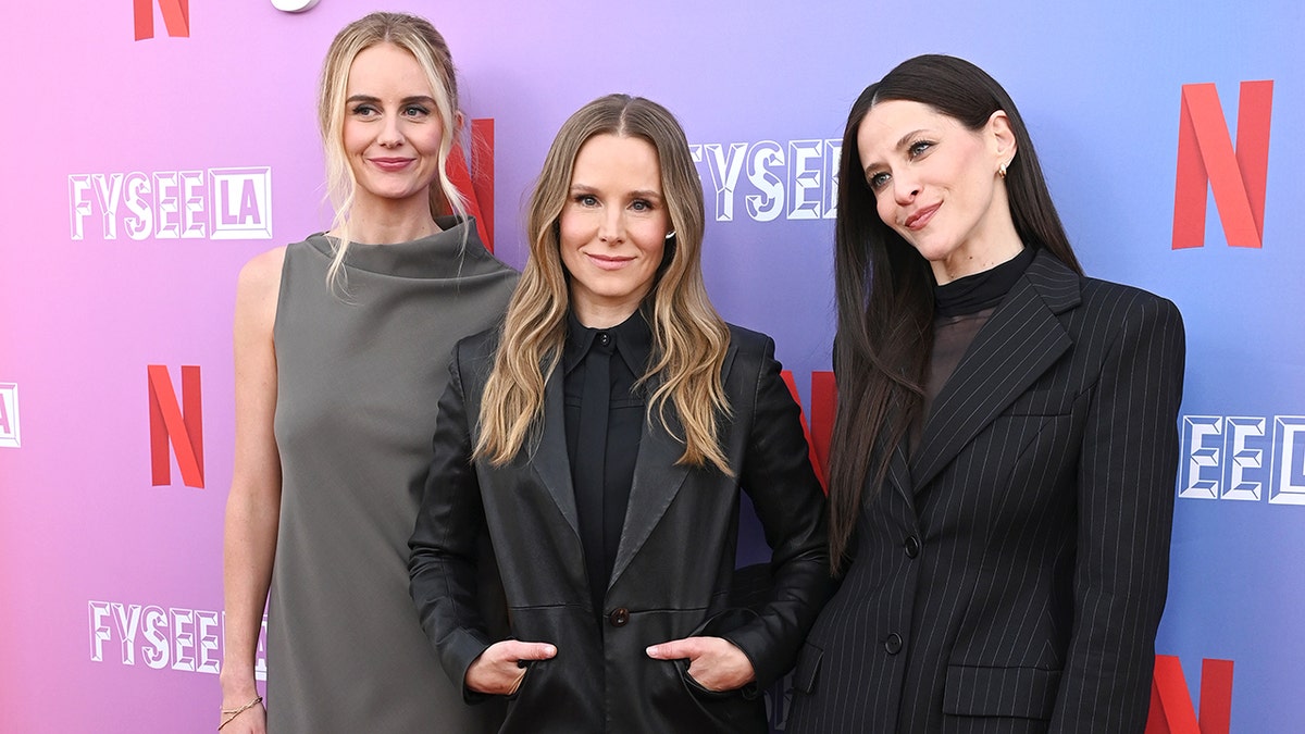 Justine Lupe, Kristen Bell, Jackie Tohn at the "Nobody Wants This" Screening