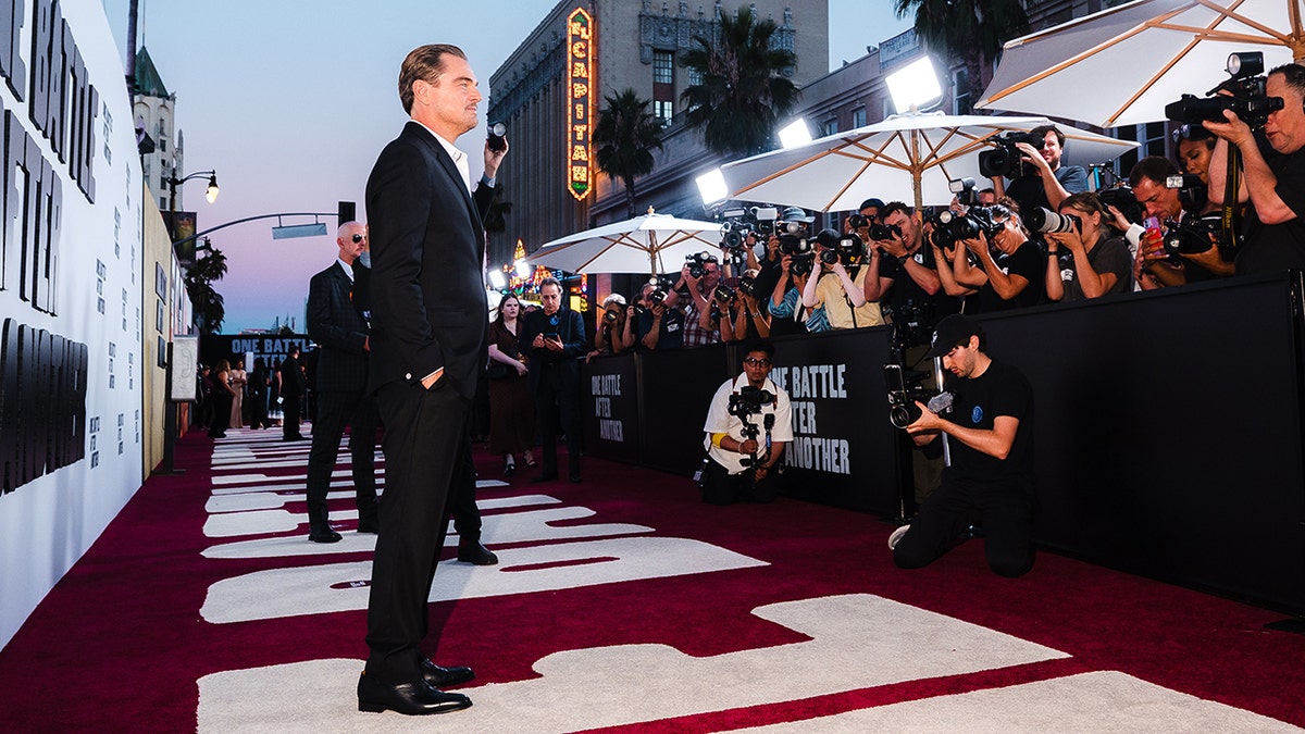 Leonardo DiCaprio on red carpet.