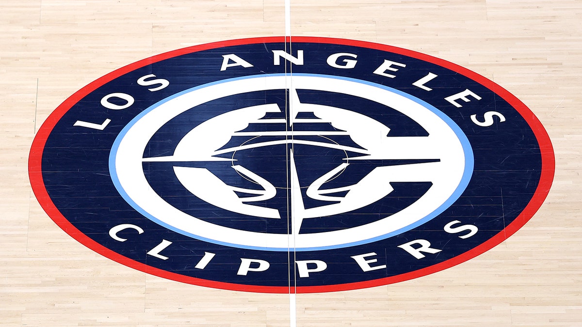A view of the Los Angeles Clippers logo 
