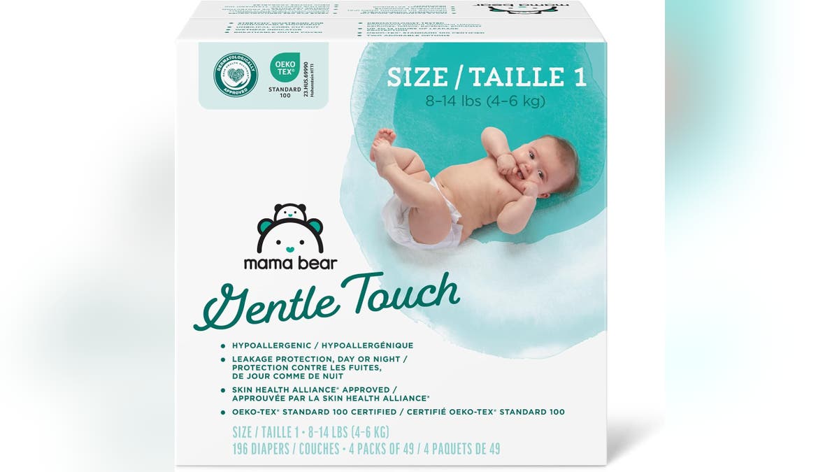These diapers are safe on sensitive skin.