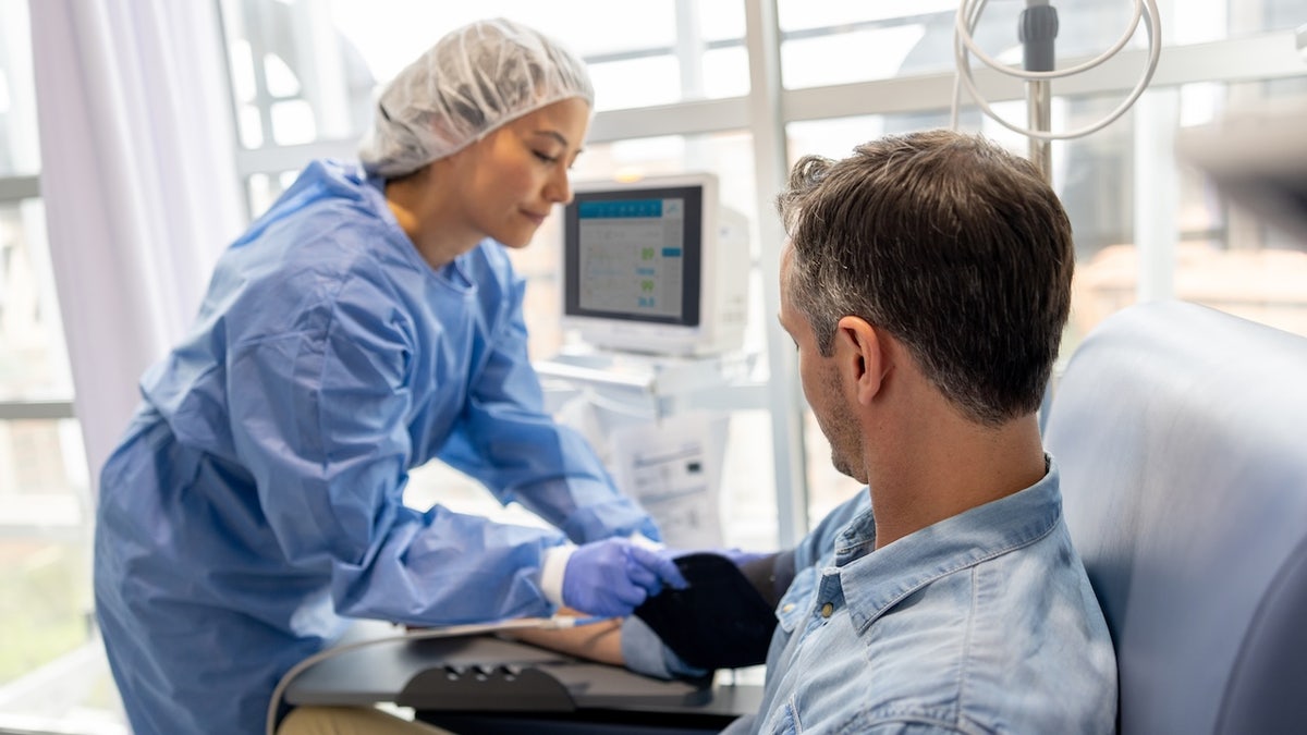 Men receive immunotherapy treatment