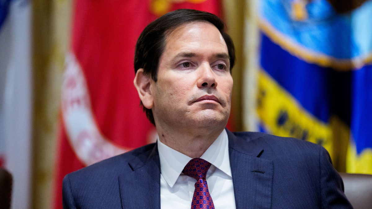 Secretary of State Marco Rubio at a cabinet meeting in Washington, D.C. on Aug. 26, 2025