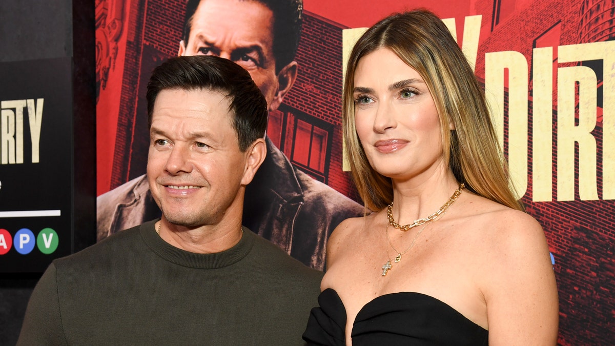 Mark Wahlberg and Rhea Durham on the red carpet at movie premiere