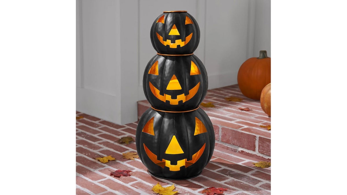 This design is lit from the inside for a spooky effect.