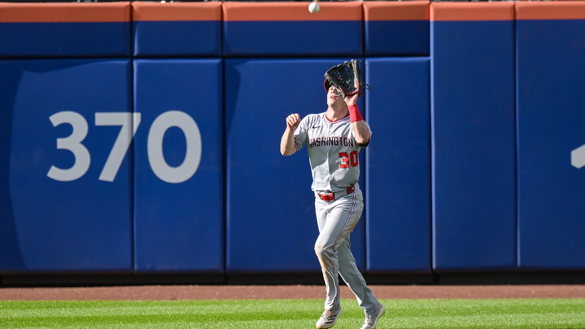 Jacob Young makes a routine catch