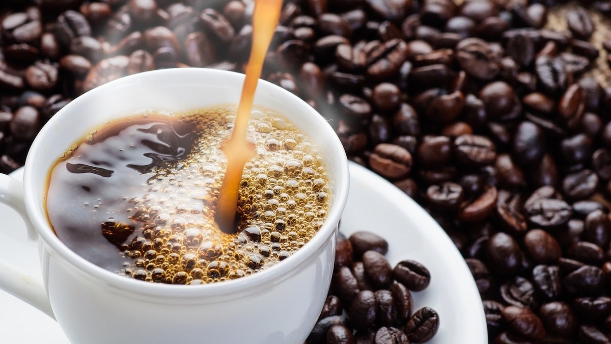 coffee pouring to cup