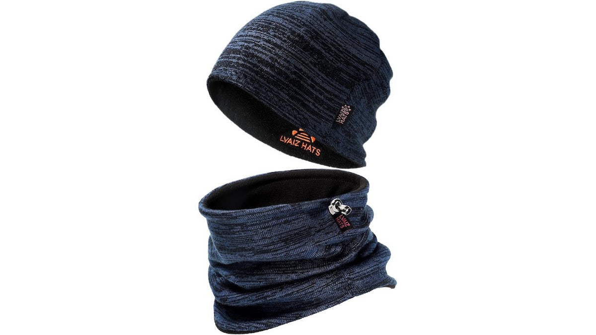 Try a neck gaiter and hat to keep warm on cold days.