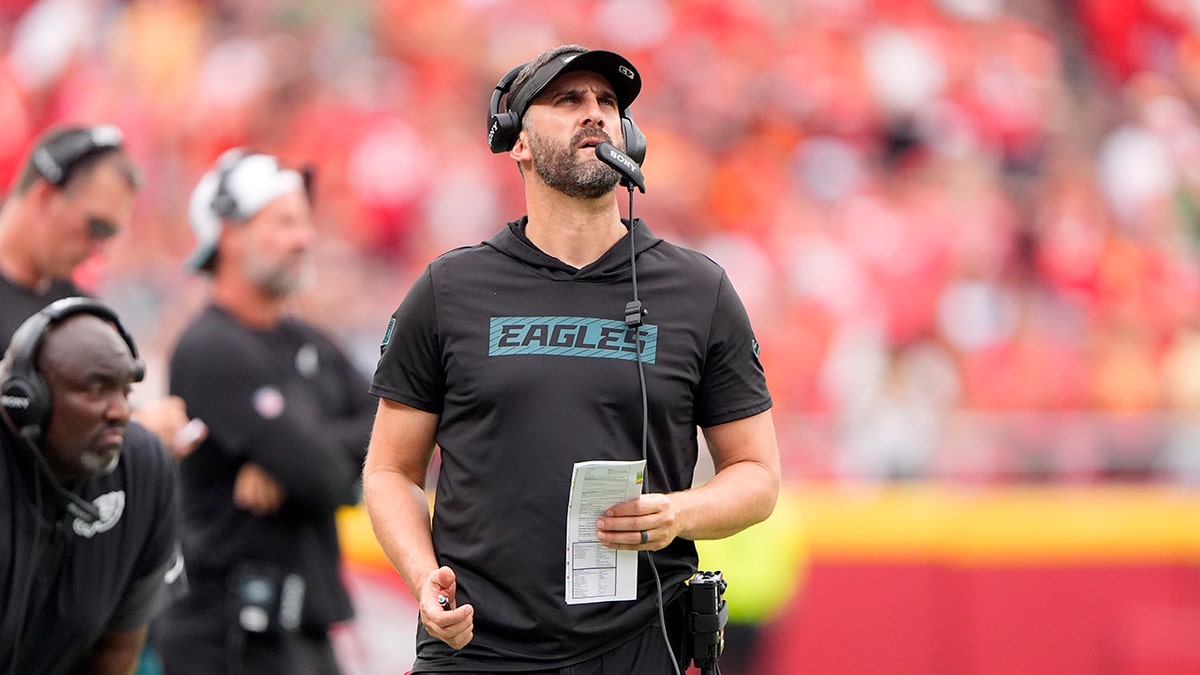 Nick Sirianni on the sidelines