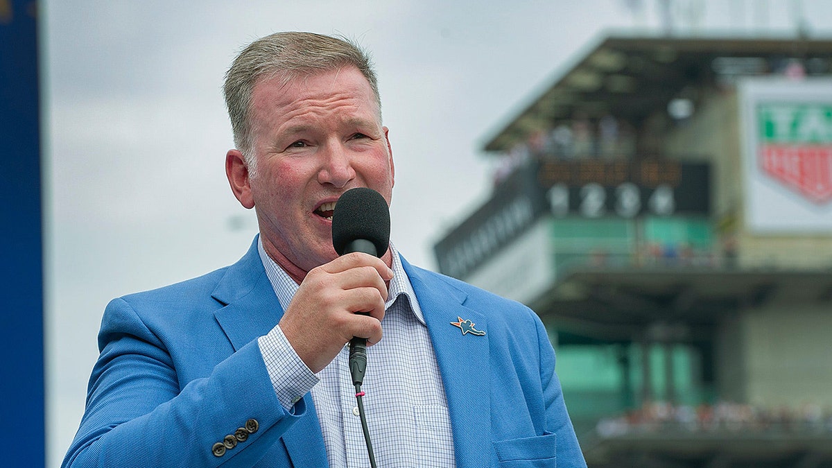 Jim Cornelison sings at the Indy 500