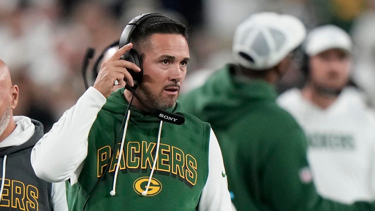Matt Lafleur is on the sidelines