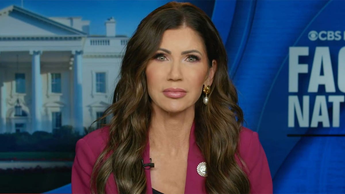 Noem appeared on CBS ' "Facing the nation"