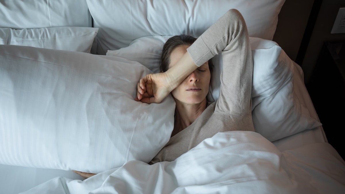 Insomnia old woman