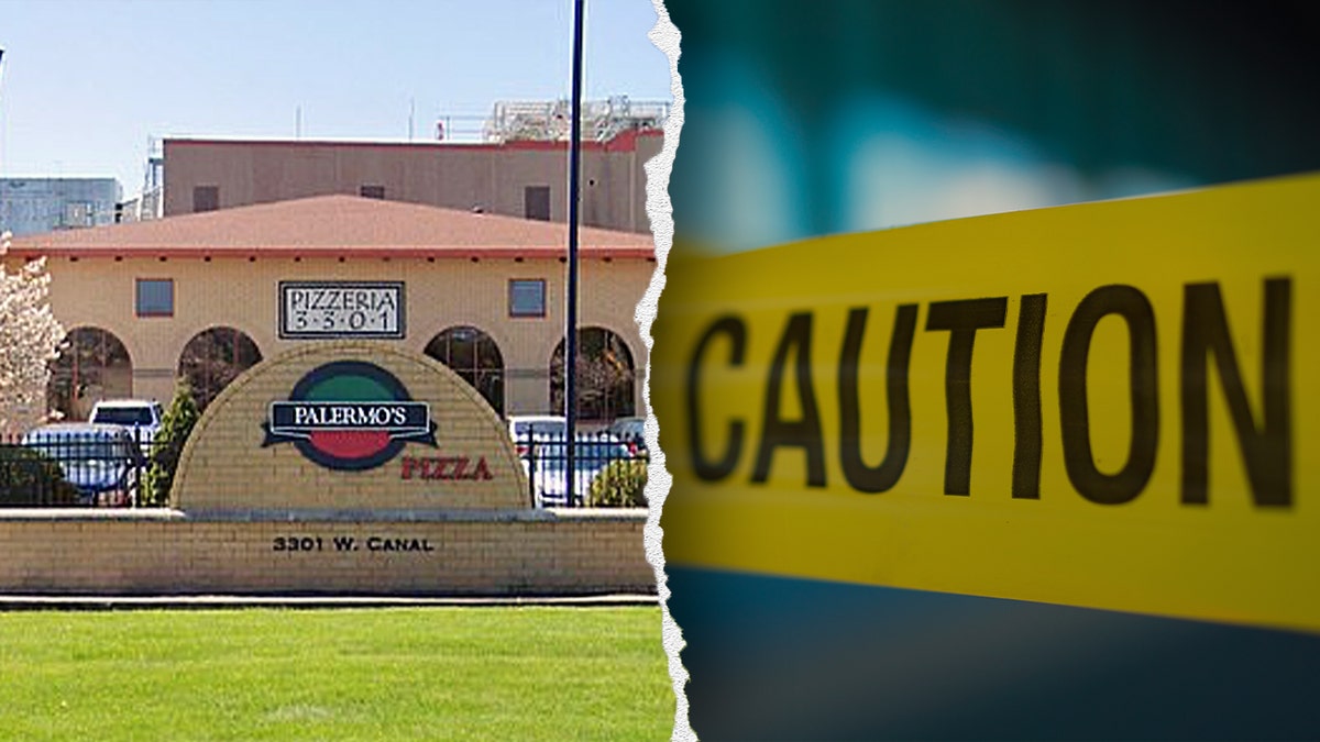 Palermo's Pizza/caution tape split