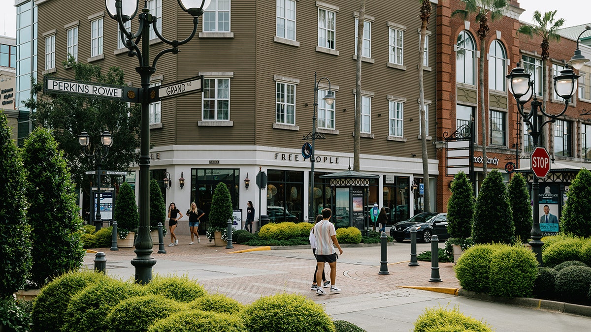 Perkins Rowe shopping district in Baton Rouge, Louisiana