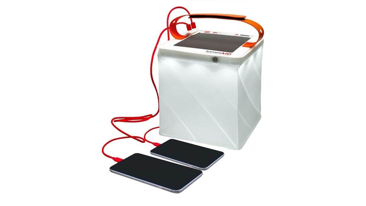 Get a lantern, flashlight and power pack all in one portable system.