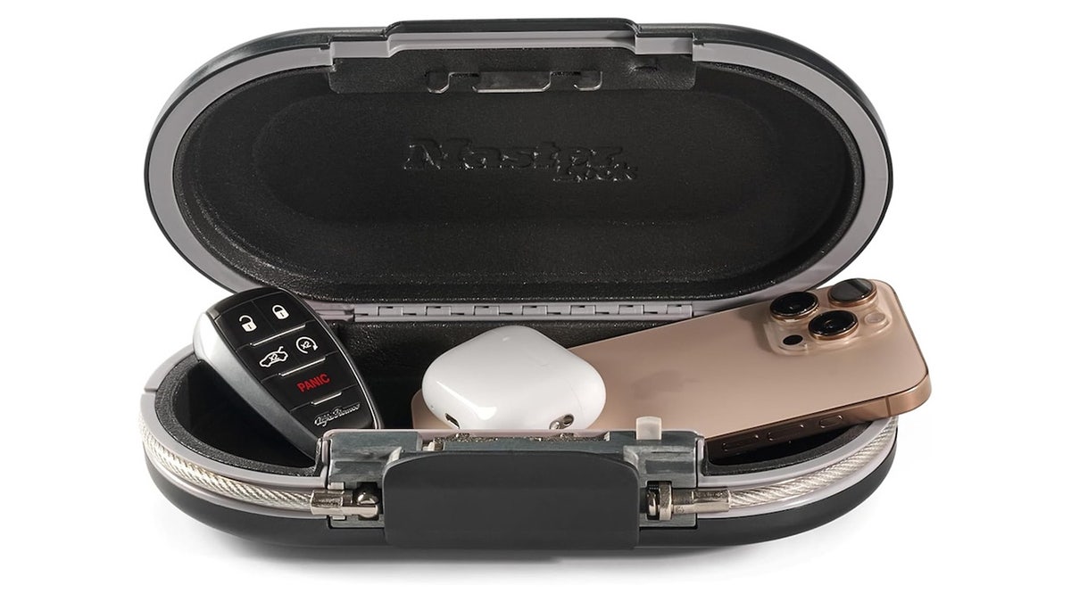 Keep your prized possessions in a portable lock box while you travel. 