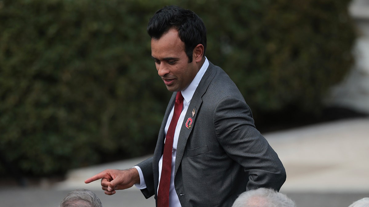 Ramaswami at the College Football Championship