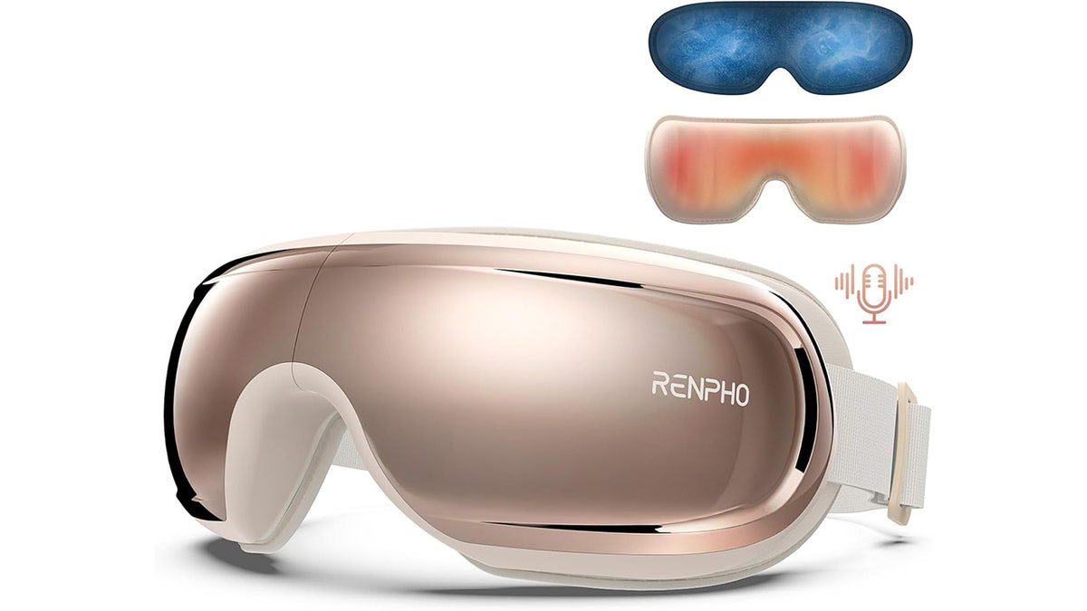 These goggles use heat and air compression to massage around your eyes.