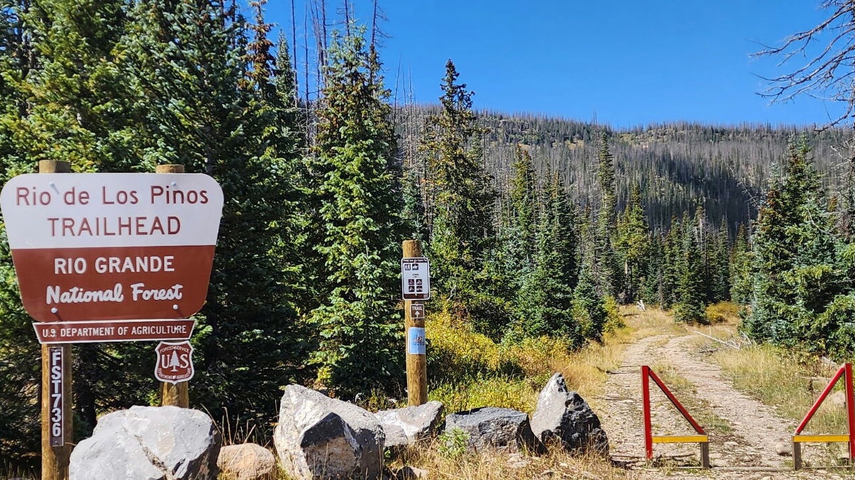 Rio de los Pinos trailhead in Colorado