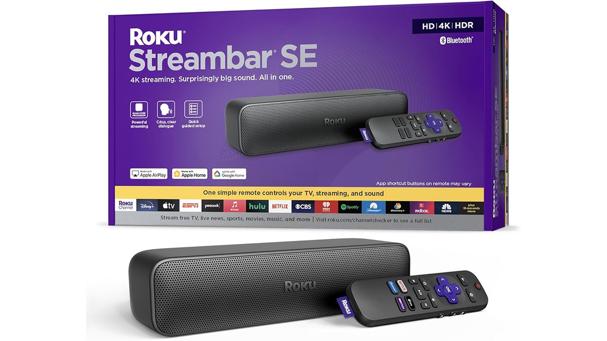 This device combines a powerful 4K streaming player with two premium speakers.